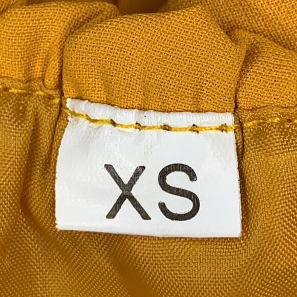 SHEIN NWOT Crop Top Off Shoulder Mustard Size XS - Picture 7 of 9